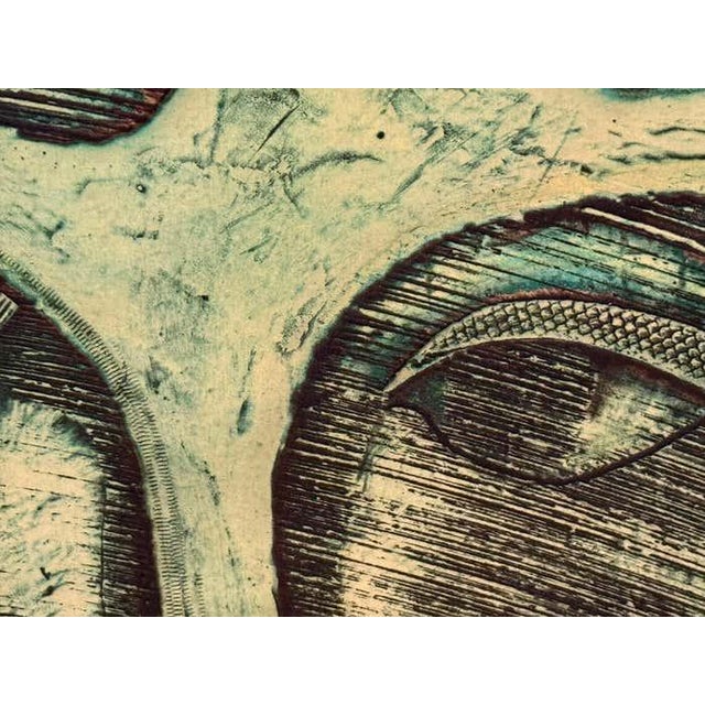 Green Surrealist Green Acrylic Abstract by Beckford Young For Sale - Image 8 of 9