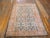 Indian 1920s Ivory Taupe Orange Antique N. Indian Agra Cotton Carpet 4'6" X 7'4" Geometric Rug For Sale - Image 3 of 6