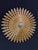 Mid-Century Modern 20th Century Sunburst Carved Golden Mirror For Sale - Image 3 of 7