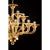 Mid-Century Modern Modern Amber Linear Murano Glass Gold Chandelier in Contemporary Style For Sale - Image 3 of 6