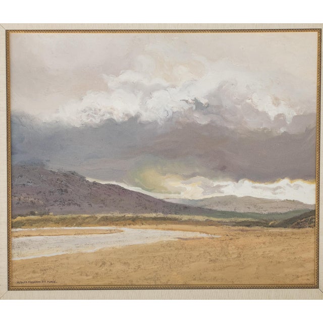 Post Impressionist Mid 20th Century Hugues Claude Pissarro - Nuage Et Sable, Oil on Canvas For Sale - Image 3 of 7