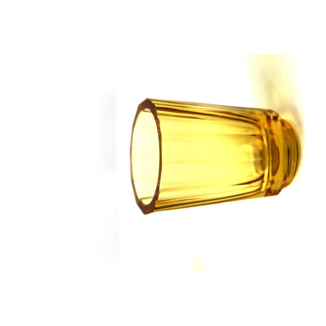 Mid-Century Amber Glass Liqueur Set from Moser Karlsbad, Set of 7 For Sale - Image 17 of 18