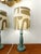 Vintage Wooden Lamps with Modern Lampshades, 1980s, Set of 2 For Sale - Image 4 of 11