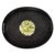Artifacts Rattan Oval Tray With Cutout Handles in Tudor Black - 18" For Sale - Image 4 of 9