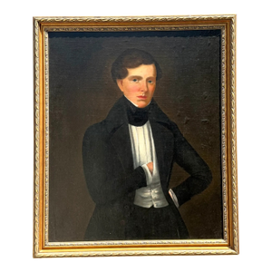 Vintage Framed Classical Gentleman Portrait
