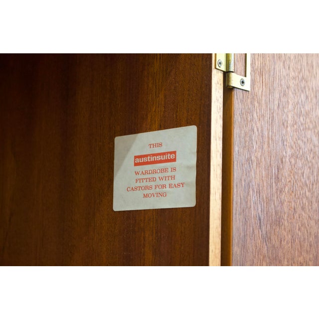 Teak Double Door Wardrobe from Austinsuite, 1960s For Sale - Image 9 of 11