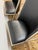 Design Plus Gallery presents a Pair of Black Leather Scissor Chairs by Ward Bennett for Brickell Associates. The Ward...