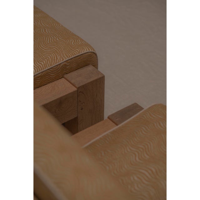 1970s Brutalist Oak Easy Chairs, 1970s, Set of 2 For Sale - Image 5 of 16