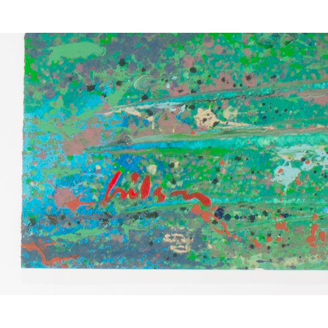 Signed 1980s Abstract Acrylic Landscape by Harry Hilson For Sale In Indianapolis - Image 6 of 7