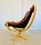 Vintage Danish Svend Skipper Swivel Lounge Chair in Cognac Leather, 1970s For Sale - Image 15 of 18