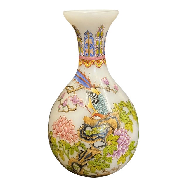 Shanghai Micro Painted Vase For Sale
