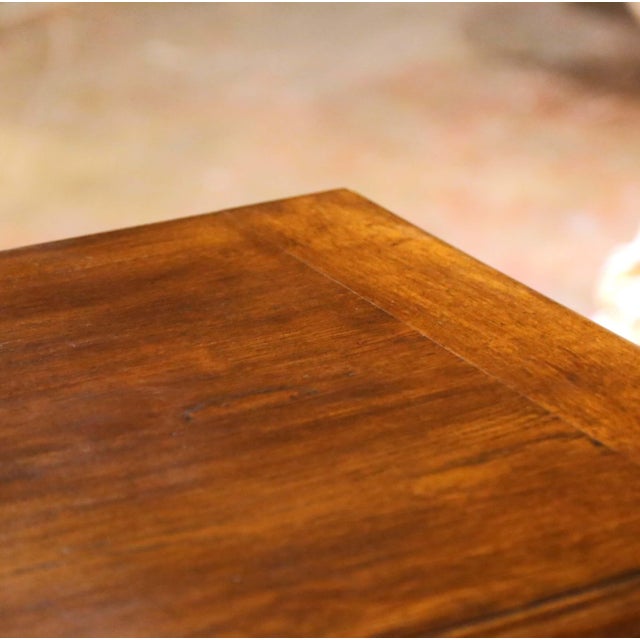 Mid-Century French Louis XV Carved Oak Four-Door Enfilade Buffet With Drawers For Sale - Image 12 of 15