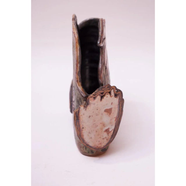 Mid-Century Modern 1974 Studio Stoneware Floral Vase by Pollack For Sale - Image 3 of 13