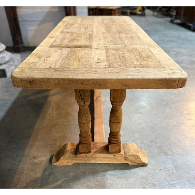 French Farmhouse Dining Table in Oak, 1920 For Sale - Image 10 of 18