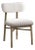 Modern Rustic Upholstered Side Chair For Sale