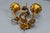 Hollywood Regency Gilt Metal Botanical Two-Light Wall Sconce, 1950s For Sale - Image 11 of 18