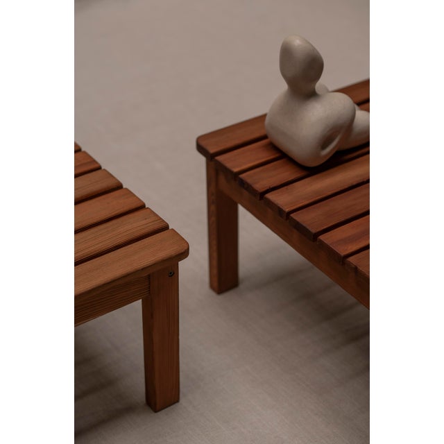 1960s Modern Lattenbank Coffee Tables, 1960s, Set of 2 For Sale - Image 5 of 12