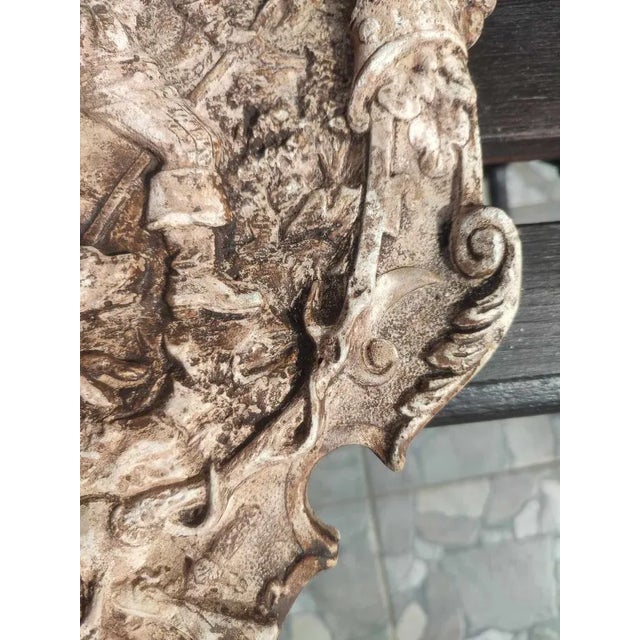 Pre-War Hunting Painting, 1920s, Plaster For Sale - Image 9 of 10