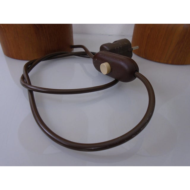 Teak Table Lamp from Domus, 1970s For Sale - Image 15 of 16