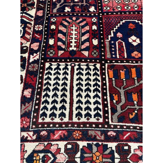 Persian 7x10 Old Persian Bakhtiari Area Rug - 502207 For Sale - Image 3 of 12