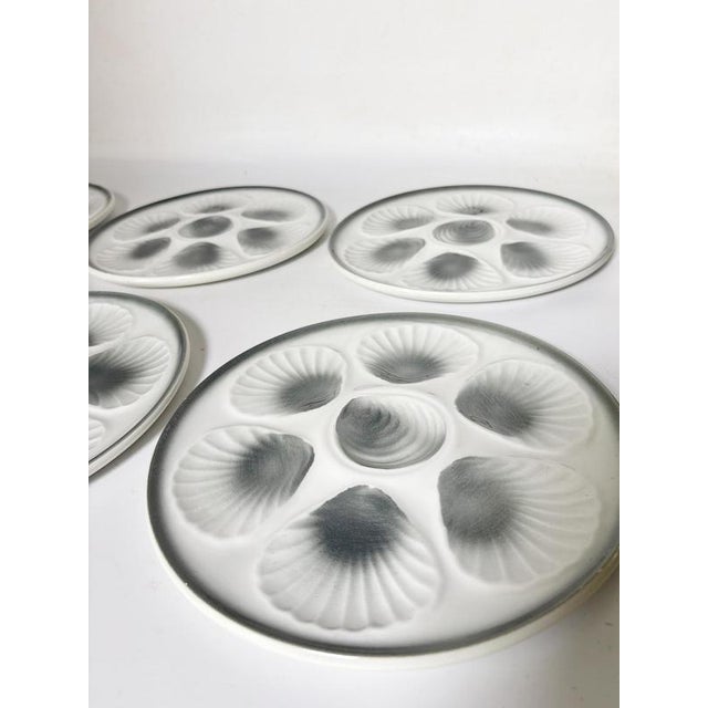 Oyster Plates in Ceramic, France, 1970s, Set of 6 For Sale - Image 6 of 18