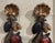 French Pair of Mid 20th Century French Carved Gilt and Polychromed Wall Sculptures For Sale - Image 3 of 6