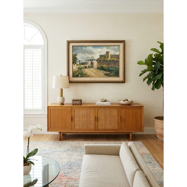 1960s Painting - Oil on Canvas Fortress Landscape by A. Karasylionis For Sale - Image 11 of 12