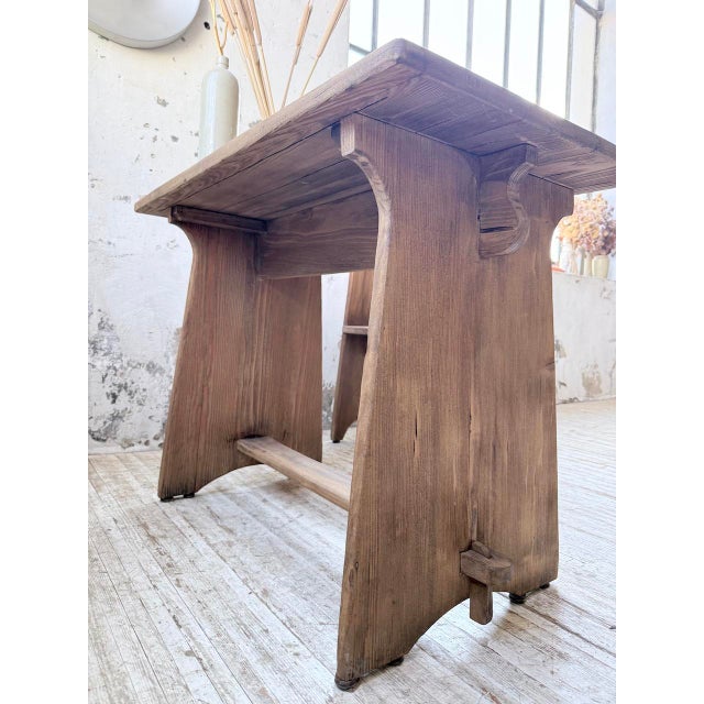 Brutalist Office Chair and Desk, 1950s, Set of 2 For Sale - Image 17 of 18