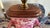 Vintage Chinese Porcelain Pink Chinoiserie Table Lamp With Pommegranate Flowered Handles For Sale In Savannah - Image 6 of 10