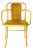 Czechoslovakian Type 830 Armchair with Gold Velvet by Josef Hoffmann for Ton, 1960s For Sale