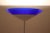 Metal Mid-Century Modern Floor Lamp With Murano Blue Glass Shade For Sale - Image 7 of 12