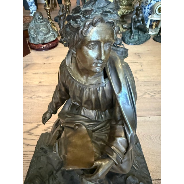 The bronze sculpture "Orpheus," attributed to Jean-François Théodore Gechter, is a notable work from the 19th century....