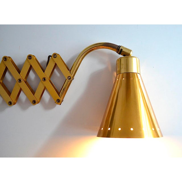 Mid-Century Modern Mid-Century Diabolo Scissor Lamp attributed to Karl Lang for Sis Licht, 1950s For Sale - Image 3 of 9