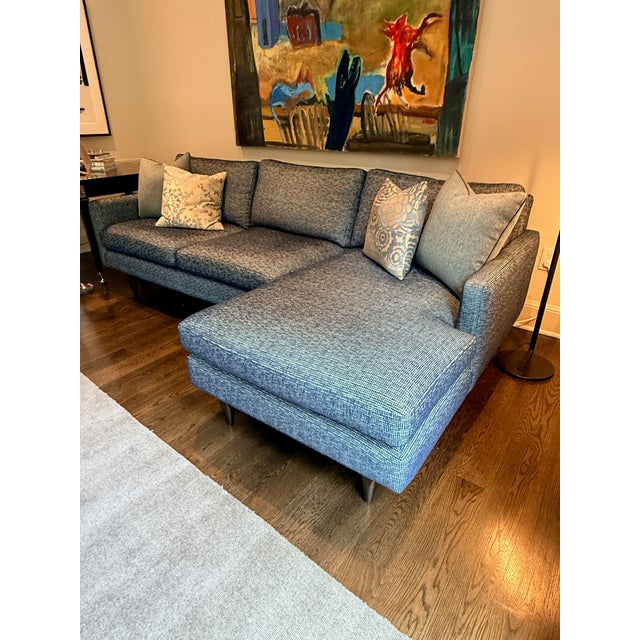 Room & Board Jasper Sectional With Kravet Fabric For Sale In Washington DC - Image 6 of 13