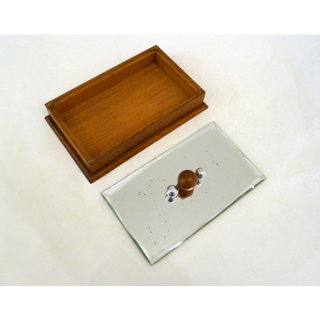 Large Art Deco Box with Ball Handles by Jacques Adnet, 1950s For Sale - Image 6 of 17