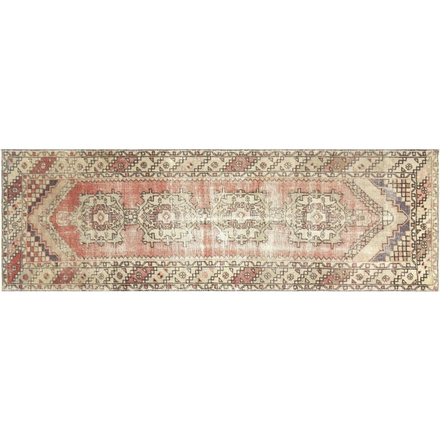 1960s Turkish Oushak Runner For Sale In Los Angeles - Image 6 of 6