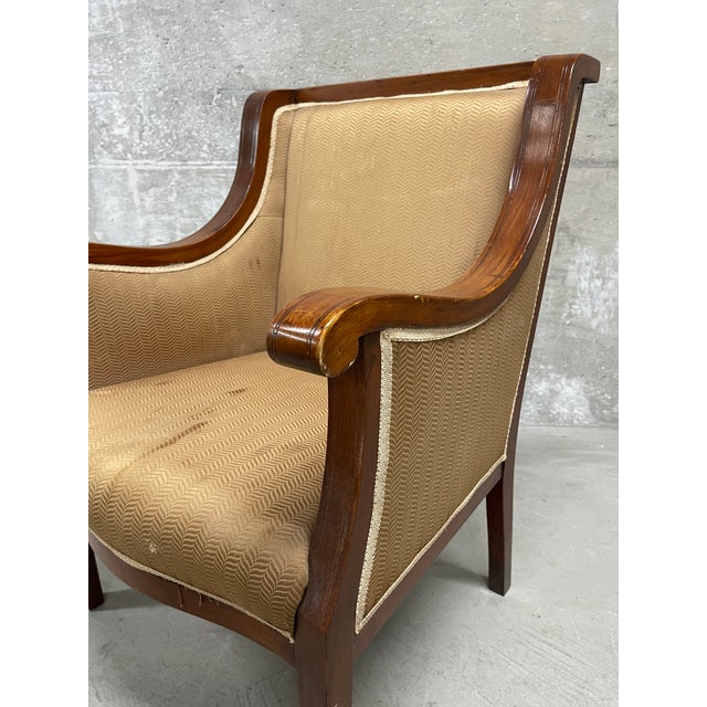 Pair of Vintage Swedish Neoclassical Style Armchairs For Sale - Image 10 of 11