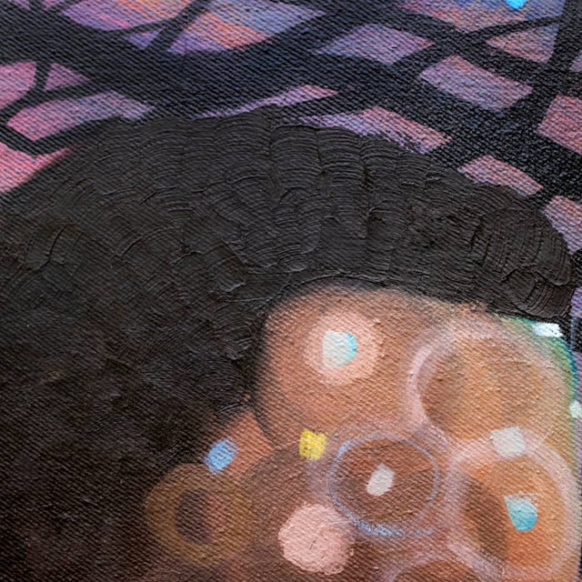 "Bánú Sọ", Oil and Acrylic on Canvas Painting by Ara Deinde For Sale - Image 9 of 9