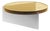 Alwa One Super Big Coffee Table with Amber Top & Brushed Stainless Steel Base by Sebastian Herkner for Pulpo For Sale