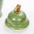 Green Large 20th Century Chinese Export Hand-Painted Enameled Lidded Decorative Urn For Sale - Image 8 of 10
