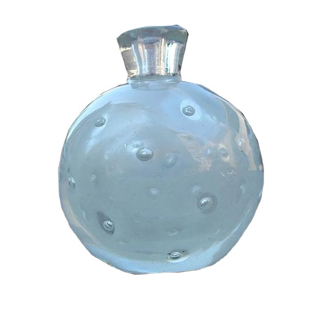 Small Round Murano Glass Vase from Barovier & Toso, 1950s For Sale