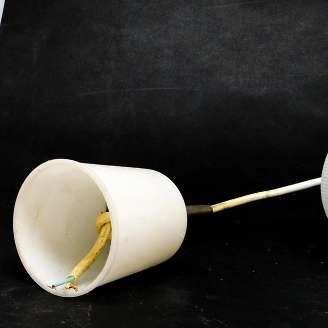 Metal Vintage Pendant Lamp from Polam, Poland, 1970s For Sale - Image 7 of 10