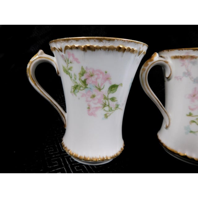 Ceramic 1900s imoges Gerard, Dufraisseix & Abbot Chocolate Cups - Set of 4 For Sale - Image 7 of 12