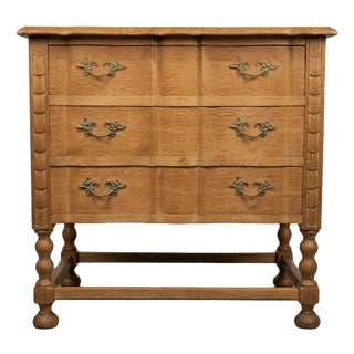 Brutalist Danish Chest of Drawers in Oak For Sale
