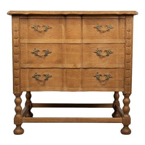 Brutalist Danish Chest of Drawers in Oak For Sale