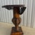 Brown 1980s Maitland-Smith Attributed Burnt Bamboo Drop-Leaf Table With Brass Feet For Sale - Image 8 of 12