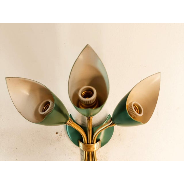 Sputnik Tre Luci Wall Light, in Very Good conditions. Designed 1950 to 1959 Up to 250V (Europe/UK Standard).The wiring of...