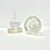 "a bolle controllate" Candle Holders, with gilded inclusions on basement, from 1940 circa, hand made in Murano, Venice
