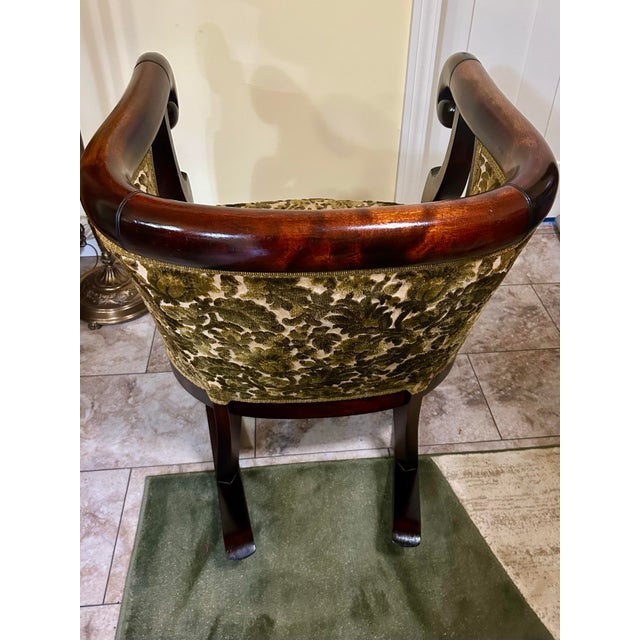 3 Piece Black Walnut Empire Revival Seating Furniture Set, American, Circa 1900, Comprising: Settee, Rocking Chair and Armchair For Sale - Image 12 of 12