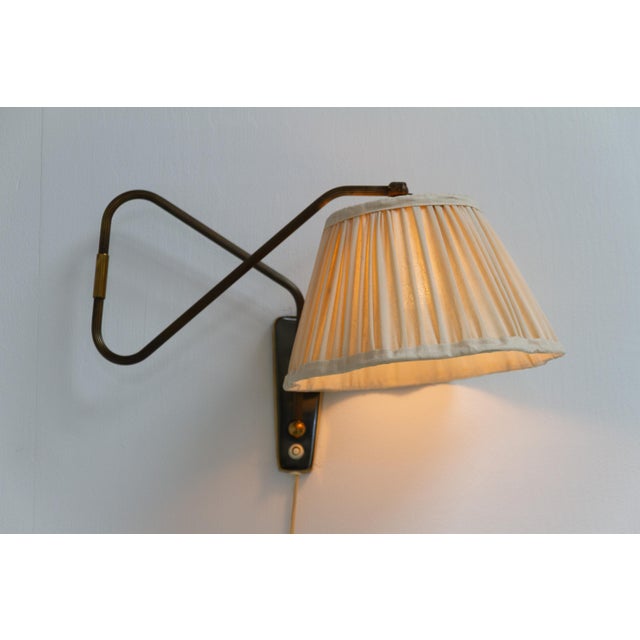 Danish Articulating Brass Wall Light by Teknika, Denmark, 1950s For Sale - Image 10 of 18
